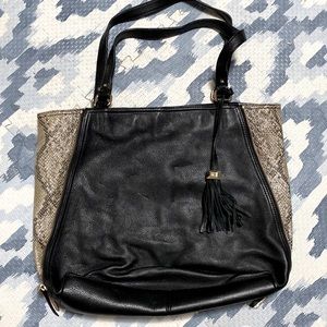 Stella & Dot Switch leather tote
